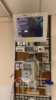 GE SOLAR 8000M PATIENT MONITOR SYSTEM W/ TRAM-RAC 4A, 451M TRAM MODULE, CHROMAMAXX MONITOR