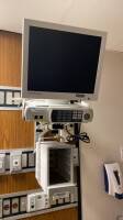 GE SOLAR 8000M PATIENT MONITOR SYSTEM W/ TRAM-RAC 4A, CHROMAMAXX MONITOR