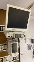 GE SOLAR 8000M PATIENT MONITOR SYSTEM W/ TRAM-RAC 4A, CHROMAMAXX MONITOR