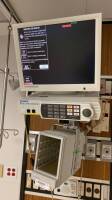 GE SOLAR 8000M PATIENT MONITOR SYSTEM W/ TRAM-RAC 4A, CHROMAMAXX MONITOR