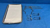 BALFOUR RETRACTOR W/ 2 SMALL + 2 LARGE FEET SET