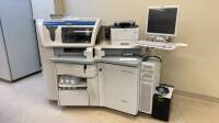 SIEMENS ADVIA CENTAUR XP IMMUNOASSAY SYSTEM W/ LEXMARK MS510DN PRINTER, PARTS, RACKS, TOOL KIT (D.O.M. 1-3-2016)