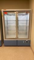 THERMO SCIENTIFIC REL4504D22 REVCO PORTABLE DOUBLE-SLIDING GLASS DOOR LABORATORY REFRIGERATOR