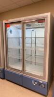 THERMO SCIENTIFIC REL4504D22 REVCO PORTABLE DOUBLE-SLIDING GLASS DOOR LABORATORY REFRIGERATOR