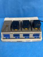 STRYKER 6110-120 SYSTEM 6 BATTERY CHARGER W/ 3 BATTERIES (6212)