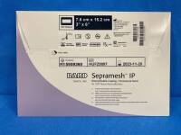 BARD SEPRAMESH 5959360 BIORESORBABLE COATING/PERMANENT MESH, EXP. 11/2023, QTY. 1