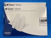 BARD MESH 0112660 MONOFILAMENT POLYPROPYLENE FOR TISSUE DEFECTS, EXP. 2/2025, 12/2025, QTY. 2