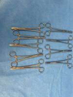 LOT OF TUBING CLAMPS