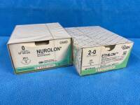 ETHICON NUROLON C545D (EXP. 2/2023) AND ETHILON 628H (EXP. 12/2025) SUTURES, TOTAL QTY. 2