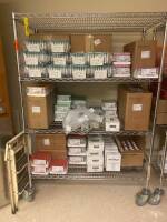 CART AND CONTENTS TO INCLUDE: BD VACUTAINER BLOOD COLLECTION TUBES, GAUZE AND TOURNIQUETS