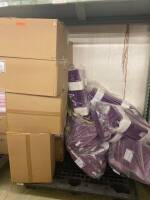 PALLET OF STERILIZATION WRAPS AND ARM/ LEG ELEVATION FOAM