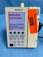 SIGMA SPECTRUM (SOFTWARE VER. 6.02.07) INFUSION PUMP W/ POWER SUPPLY