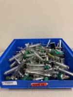 BIN OF ASSORTED OXYGEN REGULATORS