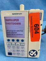 SIGMA SPECTRUM (SOFTWARE VER. 6.02.07) INFUSION PUMP W/ POWER SUPPLY