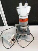 AMERICAN OPTICAL FIFTY LAB MICROSCOPE WITH 4 OBJECTIVES