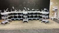 LOT OF GE ECG/EKG CARTS