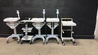 LOT OF ECG/EKG CARTS