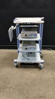 OLYMPUS ENDOSCOPY SYSTEM TO INCLUDE EVIS EXERA CV-160 VIDEO PROCESSOR, CLV-160 LIGHT SOURCE ON CART