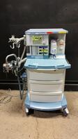 DRAGER FABIUS GS ANESTHESIA MACHINE WITH (3.37A SOFTWARE VERSION, VOLUME CONTROL, PRESSURE CONTROL, PRESSURE SUPPORT, MAN SPONT) & 1 VAPORIZER (VAPOR 2000 ISOFLURANE)