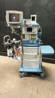 DRAGER FABIUS TIRO ANESTHESIA MACHINE WITH (VOLUME CONTROL, PRESSURE CONTROL, PRESSURE SUPPORT, MAN SPONT), INFINITY DELTA MONITOR & SCIO FOUR PLUS GAS MODULE (SOFTWARE UNKNOWN)