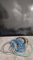 LOT OF CABLES AND TUBES