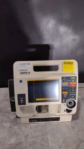 MEDTRONIC LIFEPAK 12 BIPHASIC DEFIB WITH PACING, 12 LEAD ECG, ANALYZE