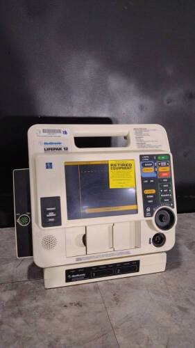 MEDTRONIC LIFEPAK 12 BIPHASIC DEFIB WITH PACING, 12 LEAD ECG, ANALYZE