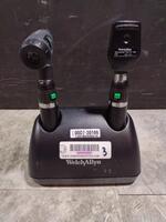 WELCH ALLYN OTO/OPHTHALMOSCOPE WITH 7114X CHARGER WITH HEADS